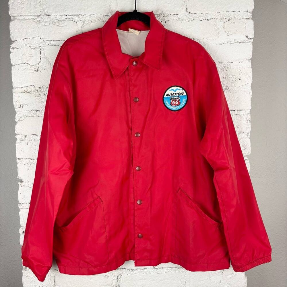Vintage Phillips 66 Aviation Windbreaker Jacket